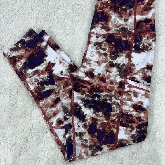 Layer 8 Pants - Layer 8 Women's Athletic Cropped Leggings Multicolor Colorful Size XS # 459